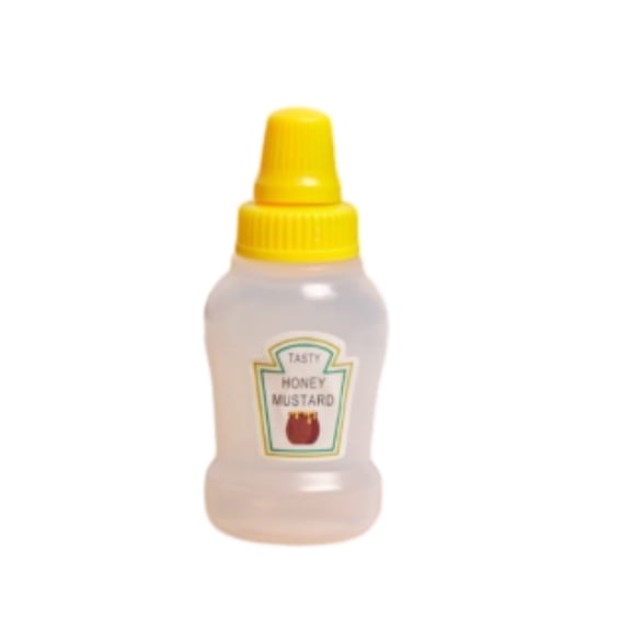 Storage Containers - Portable Food Grade Thickened Bottle for Outdoor Use Packing Bottle for Seasoning and Liquids, Yellow