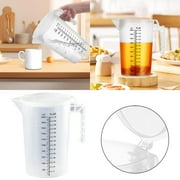 Clear Measuring Jug with Handle and Spout for Precise Liquid Measurement Large Capacity Kitchen Tool