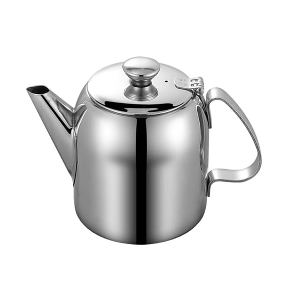 Storage Containers Stainless Steel Teapot for Kitchens Restaurants and Living Spaces | Short Spout Design | 20 32 48 70 Oz Spill Proof Metal Kettle for Tea Brewing and Hot Water