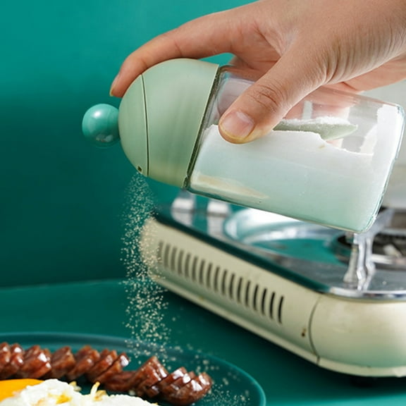 Storage Containers Storage Bins, Kitchen Transparent Seasoning Jar Sealed Proof Quantitative Seasoning Jar Chicken Sugar Large Opening Glass Jar 2025 Savings