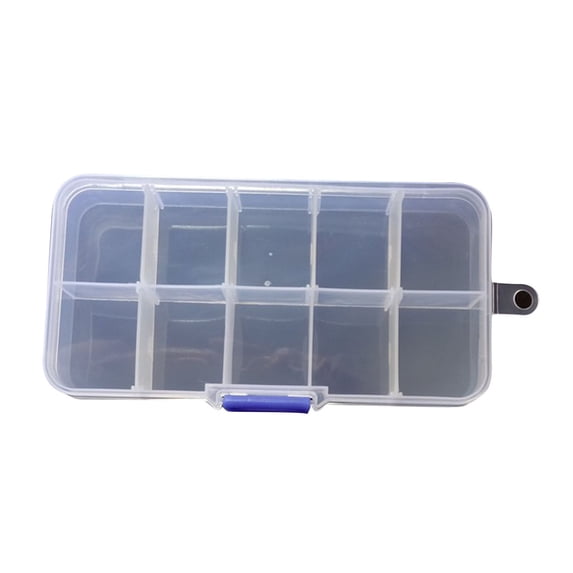 Small Jewelry Storage Container Pills Jewelry Nail Art Tips 10 Grids Small Storage Containers