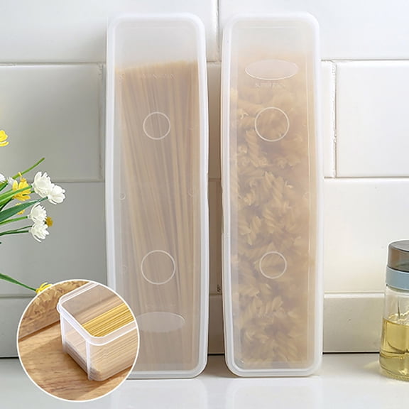 Storage Containers Storage Crisper Boxes Spaghetti Container with Lids Airtight Stackable Pantry Organizer for Kitchen Food Preservation,12.013.352.95 inch,Clear