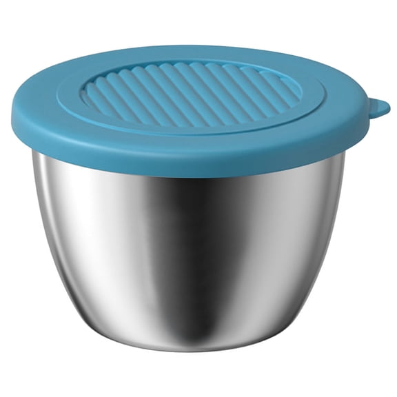 Storage Containers Crisp Dressing Containers with Lids Leak-Proof Stainless Condiment Cups Sealed Saucer Portions for Ketchup 176 Fl Oz