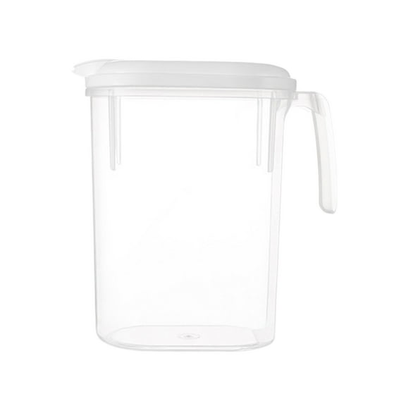 Storage Containers Versatile Jug for Refrigerator and Kitchen Storage Large Capacity Portable Tea and Water Container for Boiling Chilled and Fresh Liquids,24cmx13cmx13cm,White A