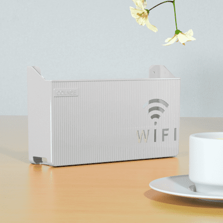 Storage Containers,Wall Mounted Wireless Router Box Hollow Out Design Stable WiFi Storage Box For And Home Set Of 1
