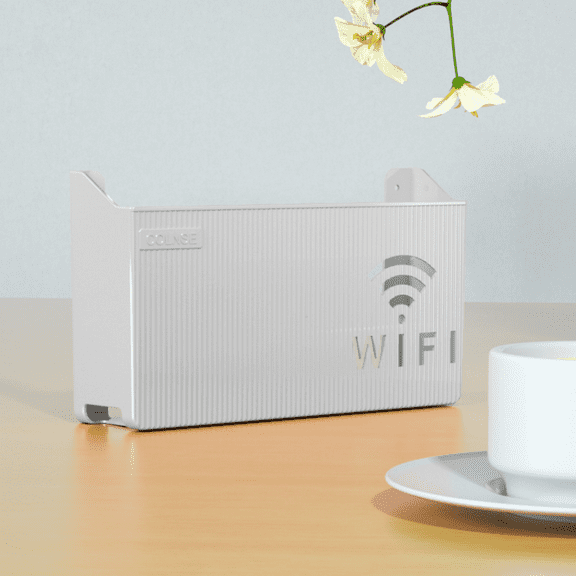 Storage Containers,Wall Mounted Wireless Router Box Hollow Out Design Stable WiFi Storage Box For And Home Set Of 1