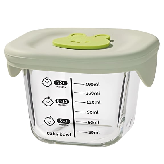 Storage Containers With Lids: 8oz Reusable Glass Jars Leakproof Snack Containers For Baby Puree Salad Dressing