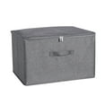 thumbnail image 1 of Storage Containers with Lids, Hwkond Cationic Soft Lid Storage Box For Household Folding Clothing Quilt Sorting Storage Box,grey, 1 of 2