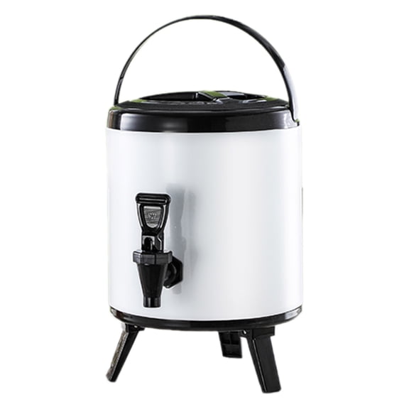 Storage ContainersInsulated Beverage Dispenser 6 L with Leak-Proof Spigot and Carry Handles for Outdoor Use Stainless Steel Coffee Tea Server Keeps Drinks Hot or Cold Construction