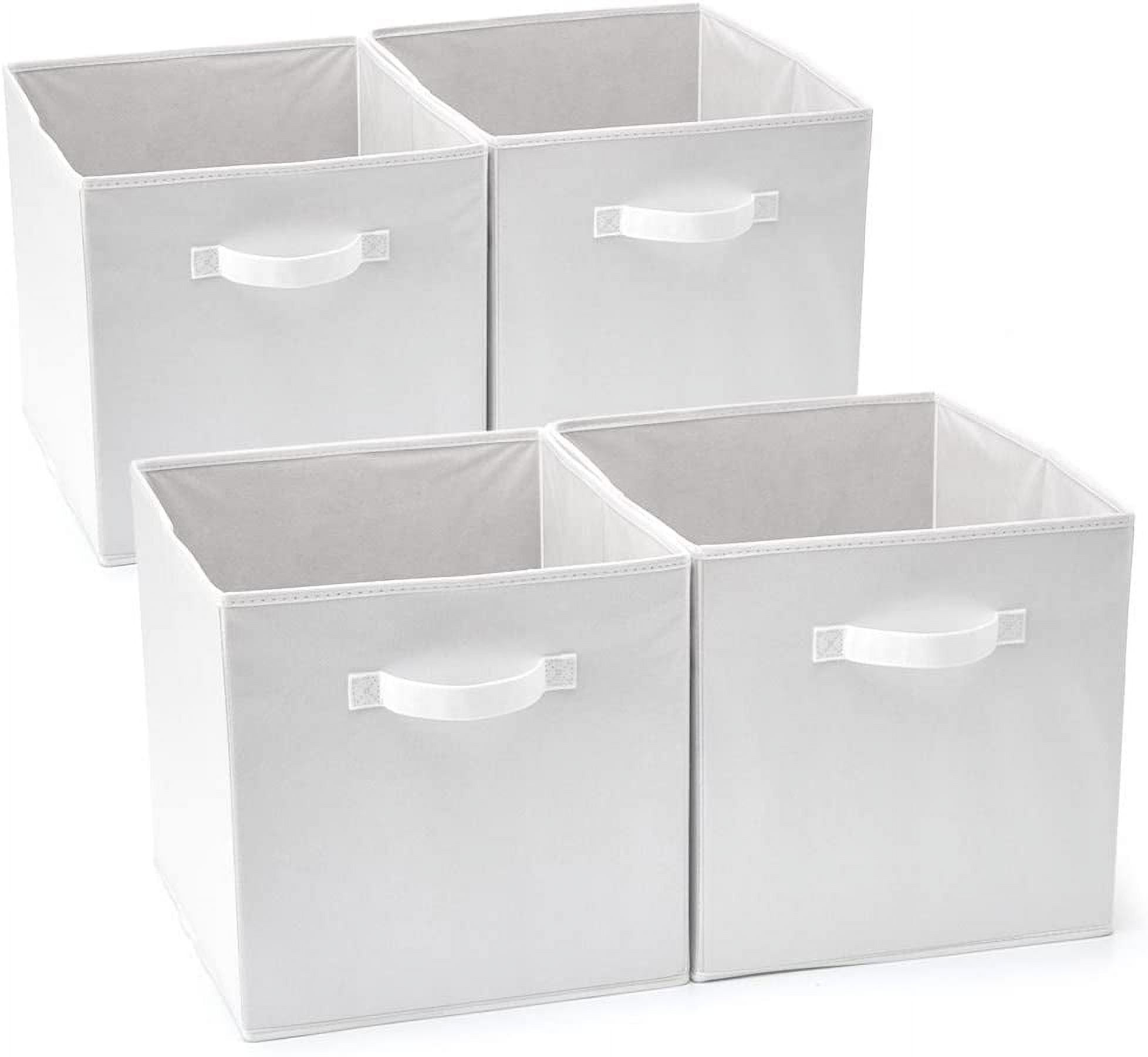 Techvida 6 Pack Fabric Storage Cubes with Handle, Foldable 11x11