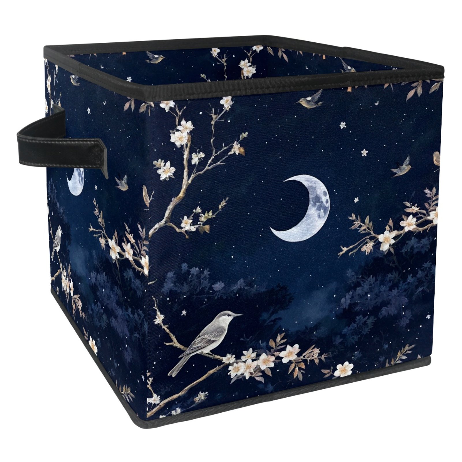 Cricket Themed Foldable Storage Cube - 11 Inch Collapsible Fabric Bin With Handles