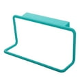 thumbnail image 1 of Storage Dish Towel Holder,Plastic Wire Over Cabinet Towel Rack Storage Organizer,Hang on Cabinet or Door,Towel Bar Holder for Kitchen - Holds Hand Towels, Washcloths - Spira Collection(Blue), 1 of 7