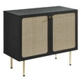 thumbnail image 1 of Storage Display Accent Cabinet, Black, Wood, Living Office Kitchen Hospitality Restaurant, Modern Contemporary HB34515, 1 of 9