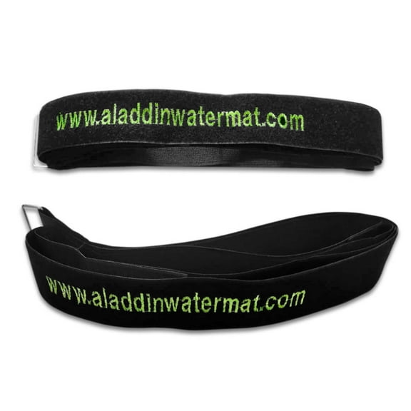 Storage Fastener straps (Set of 2) Black w/ Brand name embroidered , ( 72 x 2 Inches)
