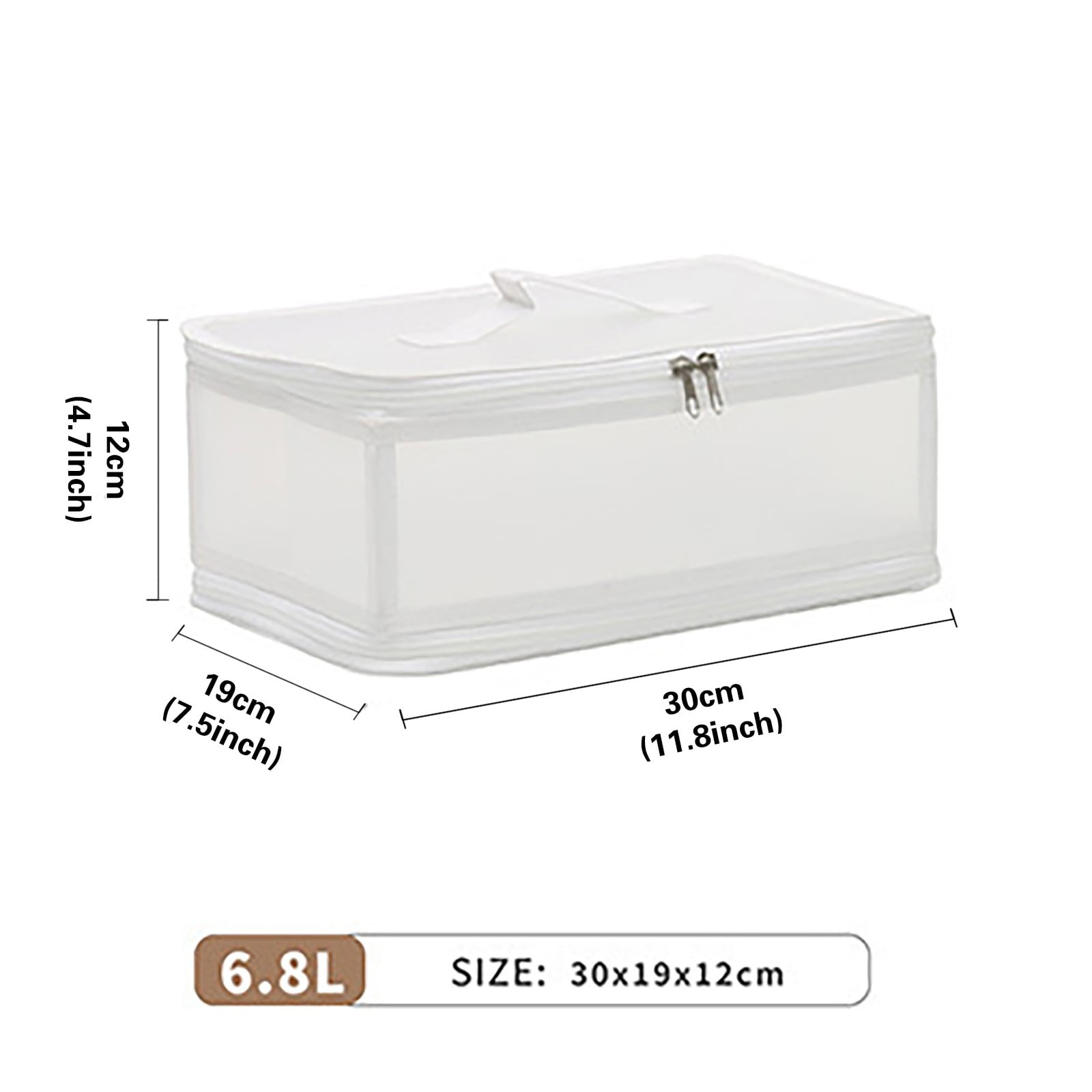 Storage Foldable Transparent PP Case Clothes Stackable Box Organizer