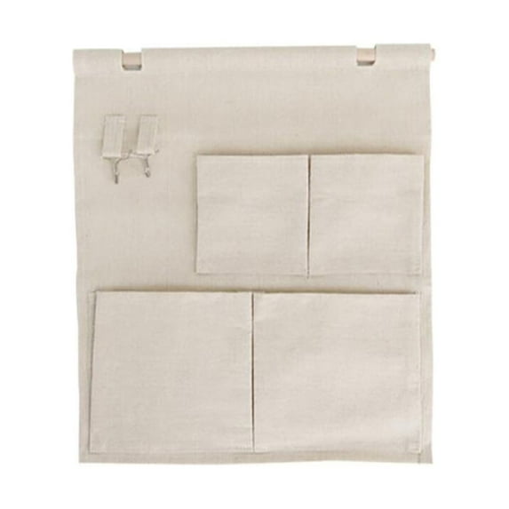 Storage Hanging Bag Linen Washable Wear Resistant Portable Store Rack Large Capacity Multi Pockets Home Organizer Dormitory
