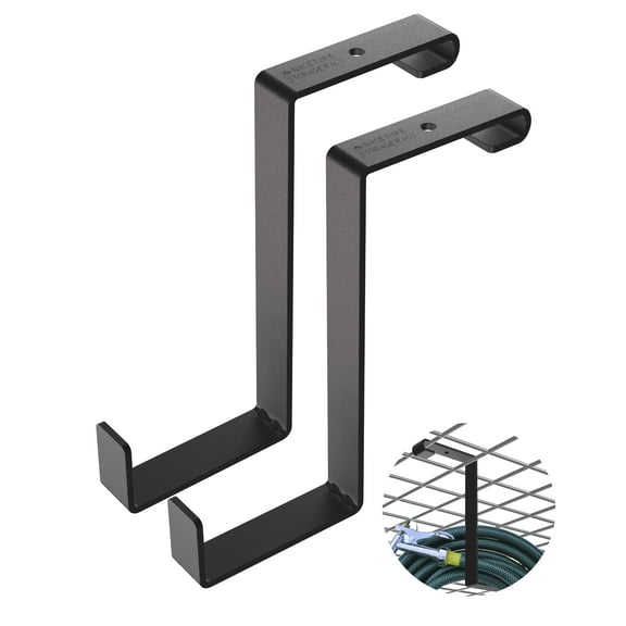 NACETURE Bike Hooks for Garage Ceiling Mount Rack, Black Z Style 2 Pack