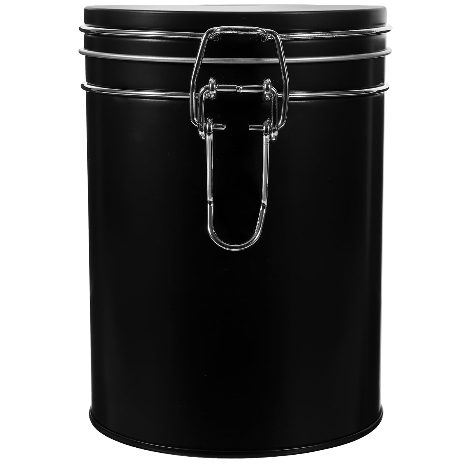 YARNOW Tinplate Loose Tea Storage Tin - 3.3 X 4.7 Inch Dark Green Airtight Container For Coffee, Snacks