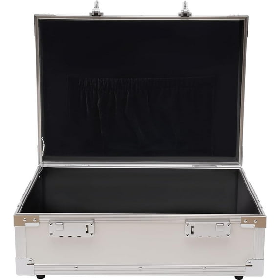 Storage Lock Box, 18x13x5 inch Lockable Dorm Storage Trunk, Personal Item Lock Box, Portable Safe Box Aluminum Lock Trunk for Personal Items, Cash, Laptop