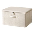 thumbnail image 1 of Storage Box(without Lock) - Loetky Lockable Dorm Storage Trunk - Fabric Storage Box with Lid - Fabric Organiser Box - Clothes, Toys, Boxes for Personal Items, S, 1 of 5
