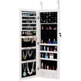 thumbnail image 1 of Storage Mirror Fashion Simple Jewelry Storage Mirror Cabinet with LED Lights Can Be Hung On The Door Or Wall, 1 of 2