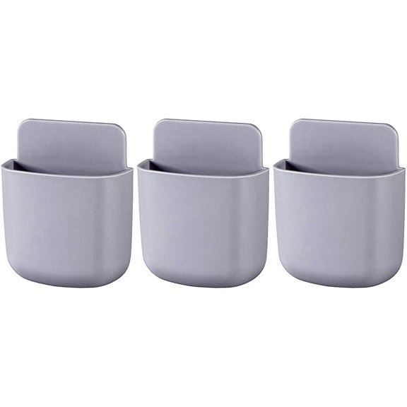 Storage Mobile Phone Holder Wall-mounted Holder For Home Office And School Supplies Storage Container 3 Pieces