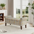 thumbnail image 1 of Storage - Multi Floral Upholstered Bench, 12.75 In. Package Height 53.34 Lb Weight Bench , Upholstery, 1 of 5