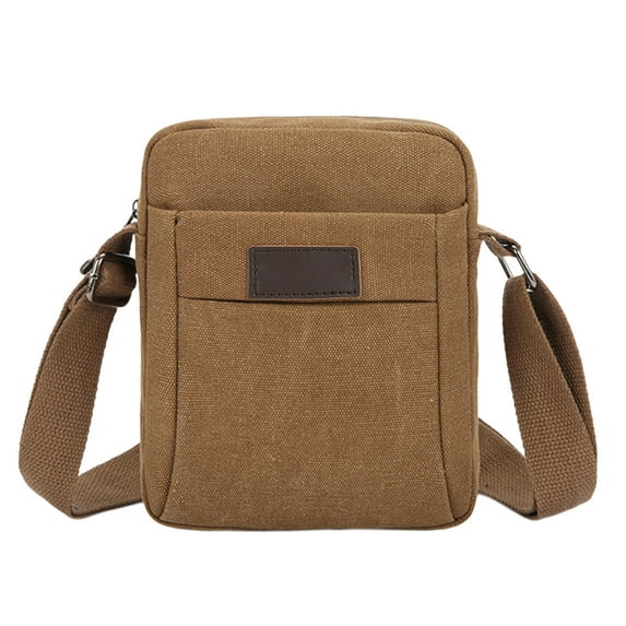Storage and Organization, Canvas Men's Shoulder Bag Korean Style Medium Size Casual Crossbody Bag Morning Exercise Walking Market Large Capacity Canvas Bag, Women Gifts