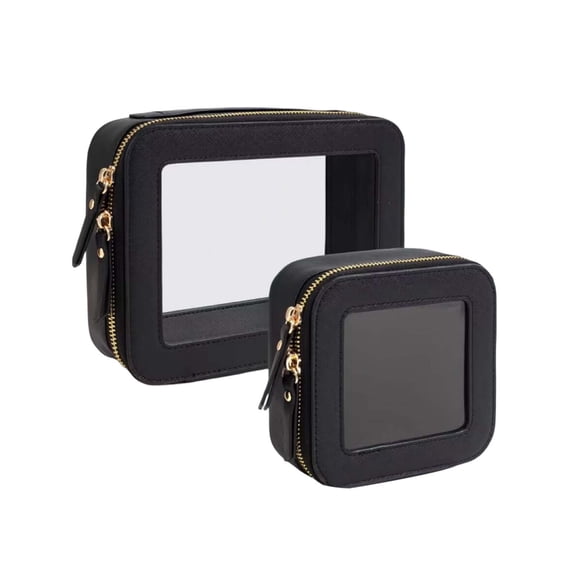 Storage And Organization,Storage&nbsp;Bin,Makeup Organizer,Transparent Makeup Bag Portable And Compact Makeup Storage Box Waterproof Travel Grooming And Makeup Bag For Bedroom Living Room