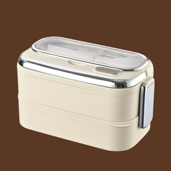 Storage And Organization, Tswi Stainless Box for Adults&teen Japanese Leakproof Lunch Box Divided Food Meal Storage Containers Set Stackable for teensren classmate Picnic Storage Containers Beige2