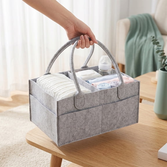 Storage Organizer Caddy,Multi Compartment Organizer Basket,Portable Car Storage Organizer,Home Storage Caddy,Handle Carry Organizer Basket,Toiletry Organizer Container,Household Storage Solution