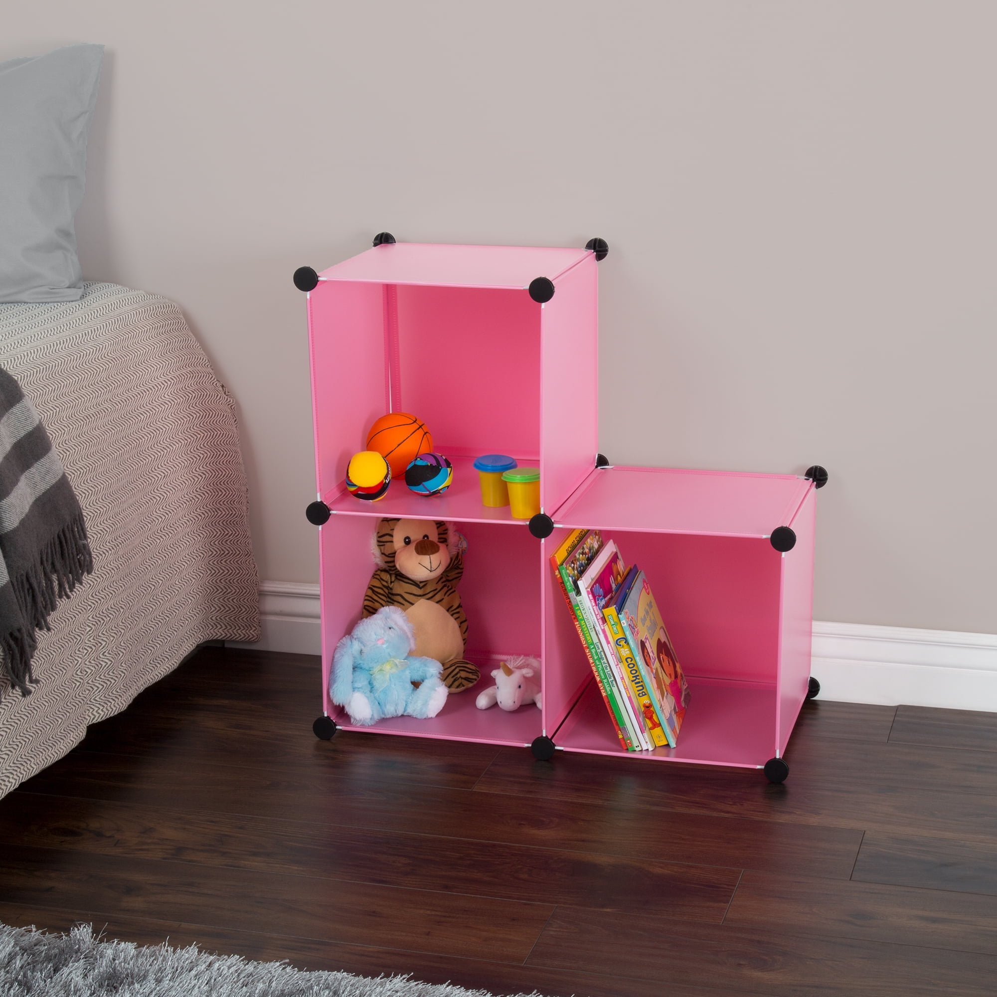 Storage Organizer Cube 3 or 6 Cube Multipurpose Storage Shelf Bins for