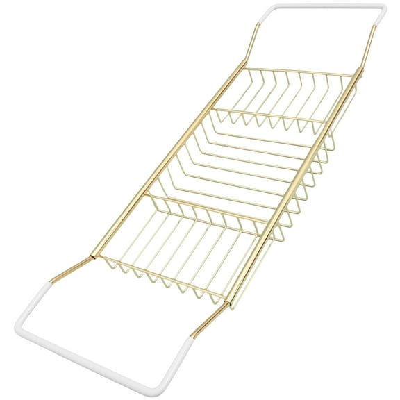 GOOHOCHY Vintage Bathtub Tray Storage Telescopic 1Pack