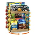 thumbnail image 1 of Sfugno 360 Rotating Snack Display Rack, 2 Tier Snack Organizer for Countertop, Pantry Organizer, Can Organizer, Retail Display Shelf for Candy Cans Chip,Rustic Brown, 1 of 8