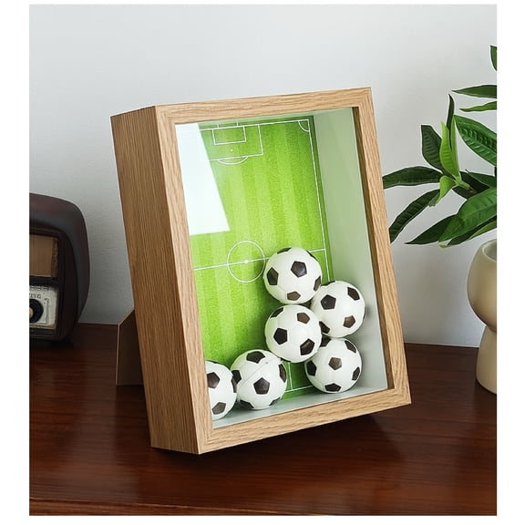 Storage Organizer with Plastic, for desk, Display Case And Storage Box for Mini Soccer Balls - a