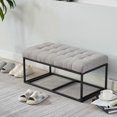 thumbnail image 1 of Bedroom Stool Storage Ottoman Bench, Foot Rest with Legs, 16 x 30 x 16.1 Inches, End of Bed Bench, Storage Chest, Load up to 660 lb, for Living Room, Bedroom, Entryway,Wooden Bedroom Bench, 1 of 11