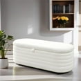 thumbnail image 1 of Storage Ottoman Bench,Upholstered Sherpa Fabric Bench End of Bed Stool for Entryway,Bedroom,Living Room, 1 of 14