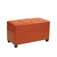 thumbnail image 1 of Storage Ottoman-Color:Orange, 1 of 4