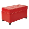 thumbnail image 1 of Storage Ottoman-Color:Red, 1 of 4