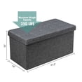 thumbnail image 1 of Storage Ottoman Footrest, 31.5 Inch Multifunctional Ottoman with Removable Bin - Living Room Bedroom Decor, Foldable Seat & Hidden Storage, 1 of 9