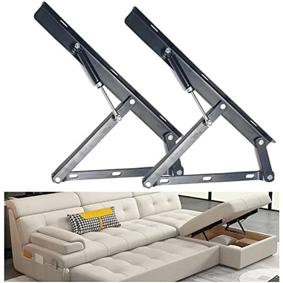 Storage Ottoman Hardware,Hydraulic Ottoman Hinge,Scissors Hinge Large,DIY Furniture Hardware, Black (2pcs)$$Tools & Hardware Other