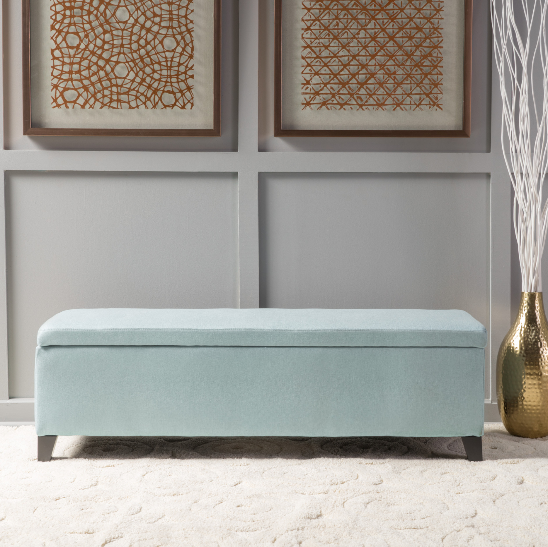 Storage Ottoman with Lift-Top: Extra Seating & Storage Solution for ... - Space Saving Ottoman Storage