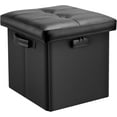 thumbnail image 1 of Storage Ottoman with Lock,Fireproof Folding Ottoman Foot Rest Stool Storage Chest with Storage Safe for Important Documents,Waterproof Short Ottoman Foot Stool with Handles, 1 of 8