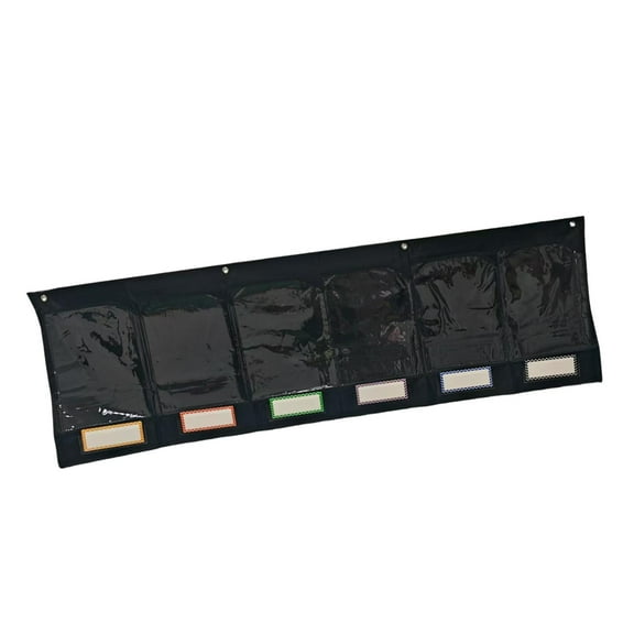Storage Pocket Chart Wall Organizer 6 Pockets Oxford Cloth for Classroom Homework Collection Small Group Management