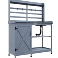 thumbnail image 1 of Storage Potting Bench for Garden / Gardening Project / Keep Workspace Organized, 1 of 2