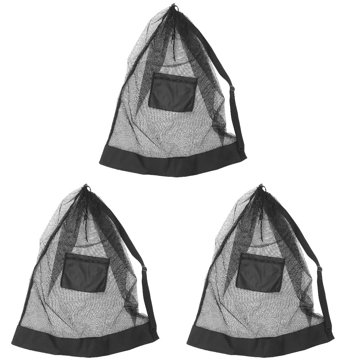 Storage Pouches Extra Large Mesh Ball Bag Container Basketball Pu