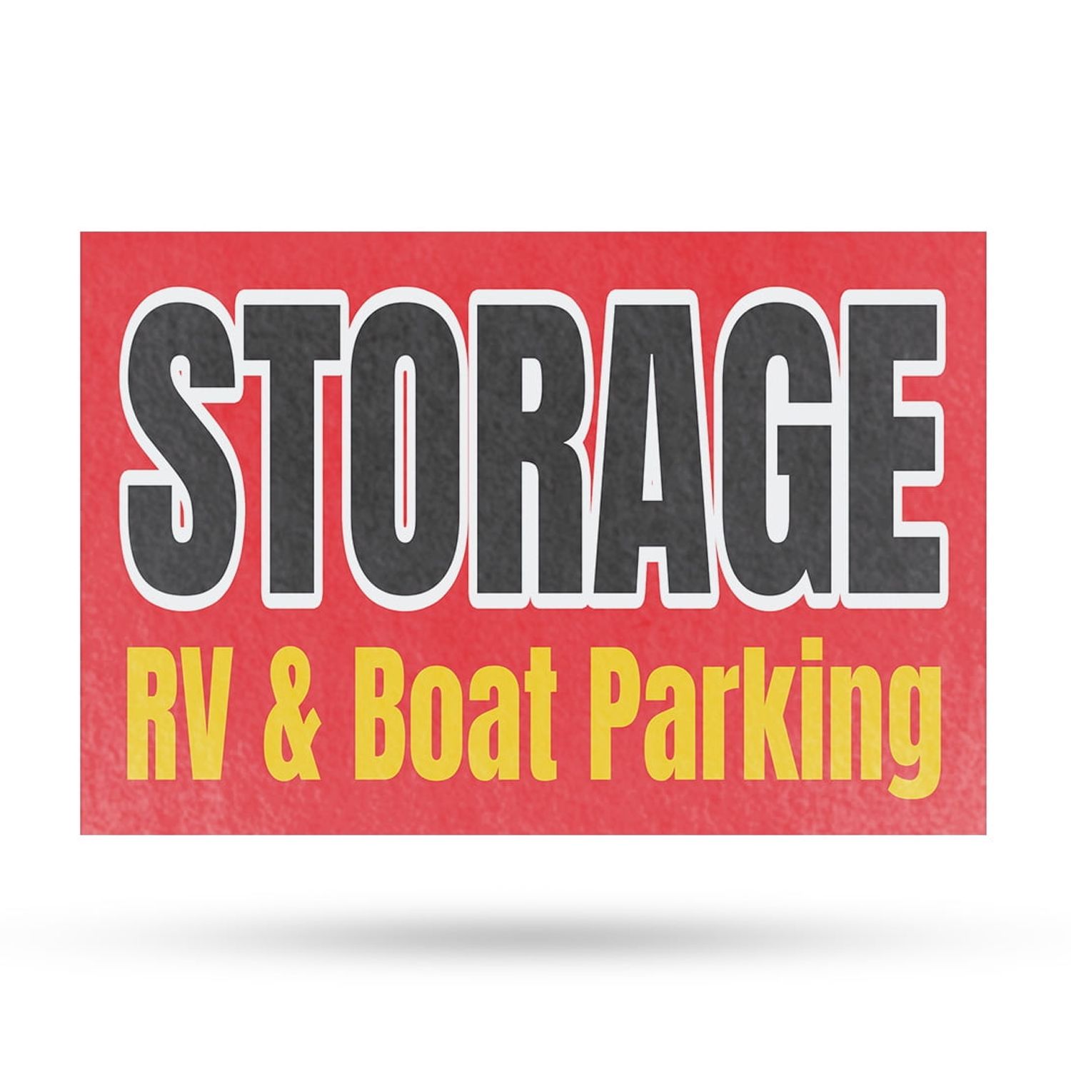 Storage RV & Boat Parking Vinyl Decal 24 Inch x 36 Inch Weatherproof ...