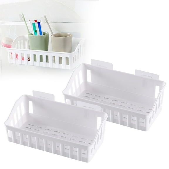 Storage Rack,2pcs Corner Storage Rack Basket Hanging Wall Organizer Kitchen Bathroom Holder Shelf Steward And Organizer