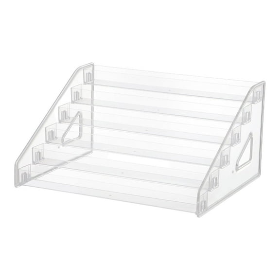 Storage Rack, 6 Layer Acrylic Paint Organizer & Brush Holder Design Easy Assembly Protective Storage Rack for Craft Hobby