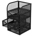 thumbnail image 1 of TABLZONE Multi-Layer Metal Desktop Box Black for Pen and Document Storage, 1 of 6